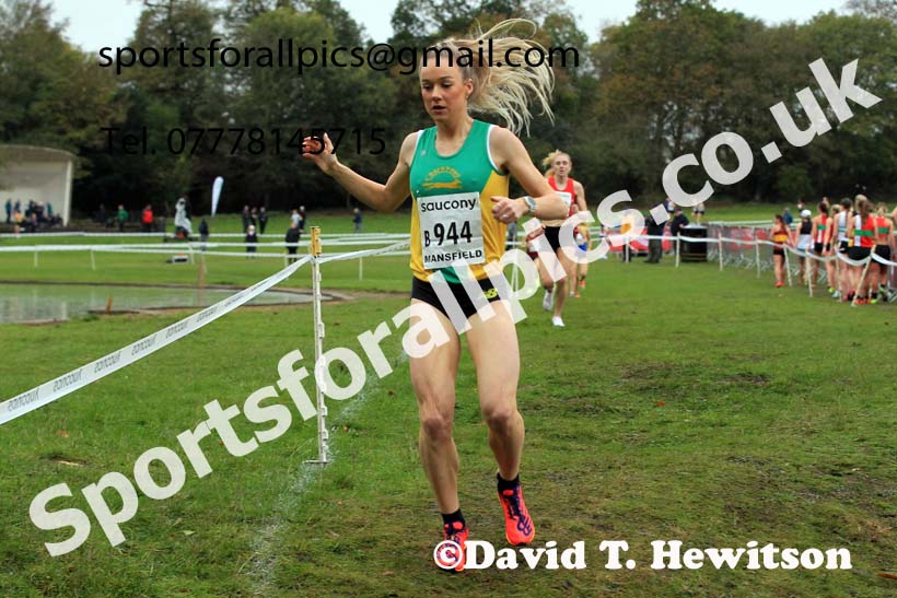 Senior Women, 2022 National Cross Country Relays, Berry Hill Park, Mansfield.  Photo: David T. Hewitson/Sports for All Pics
